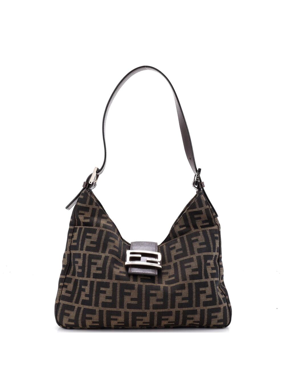 Fendi Vintage Pocket Shoulder Bag Zucca #349687F12B